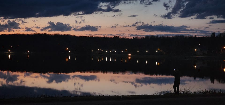 Lake at dusk