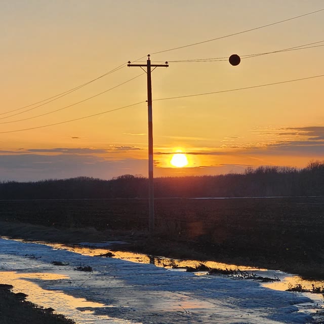Prairie sunset